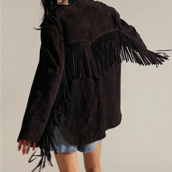 free people vegan suede jacket nwt - Picture 3 of 6